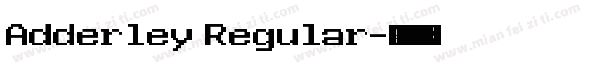 Adderley Regular字体转换